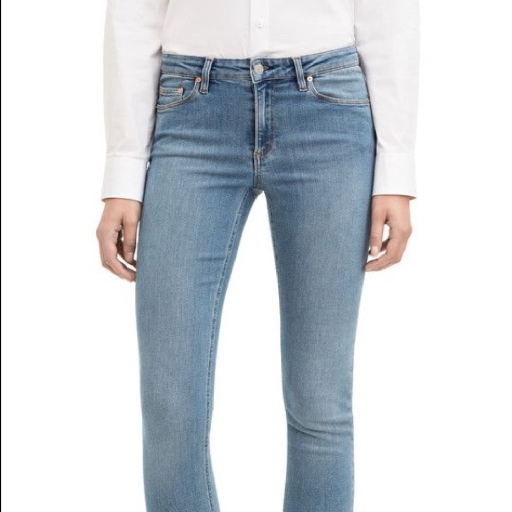 Acne Studios Skin 5 Deep Mid Rise Crop Jeans